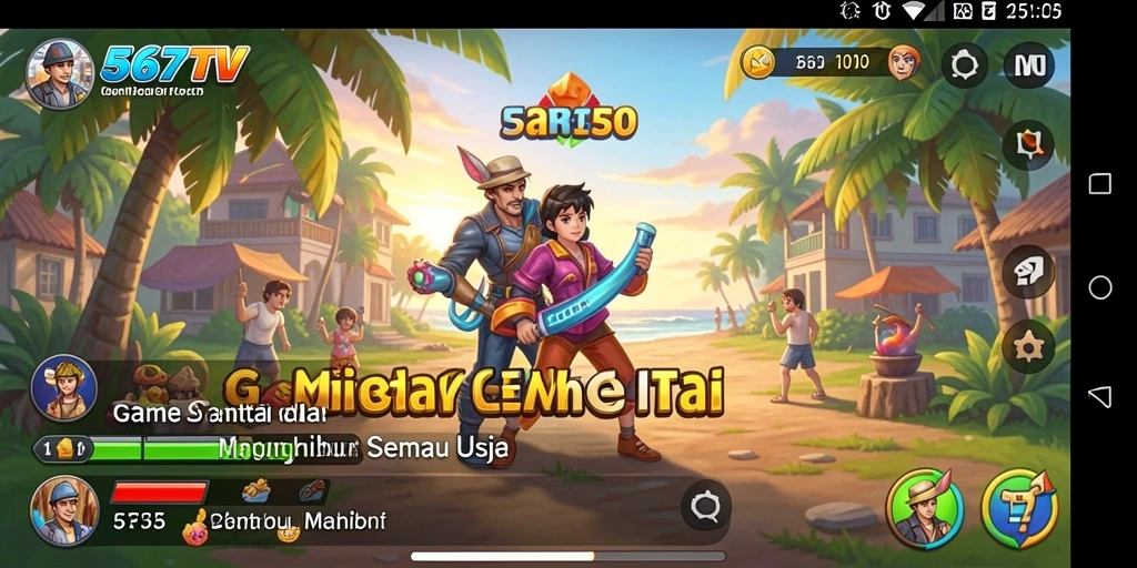 Tampilan gameplay menarik dari 567TV yang menggugah semangat bermain.