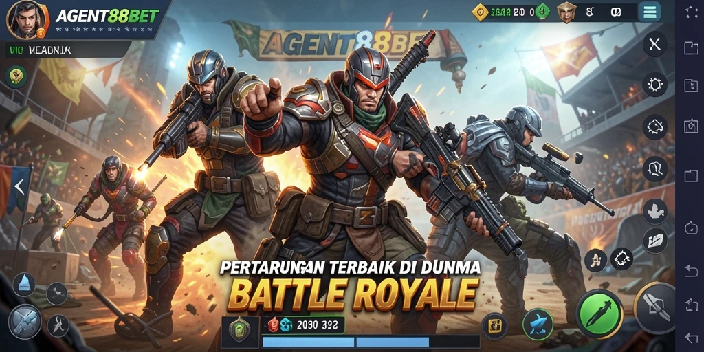 Tampilan gameplay AGENT88BET yang seru dan menegangkan di medan pertempuran.