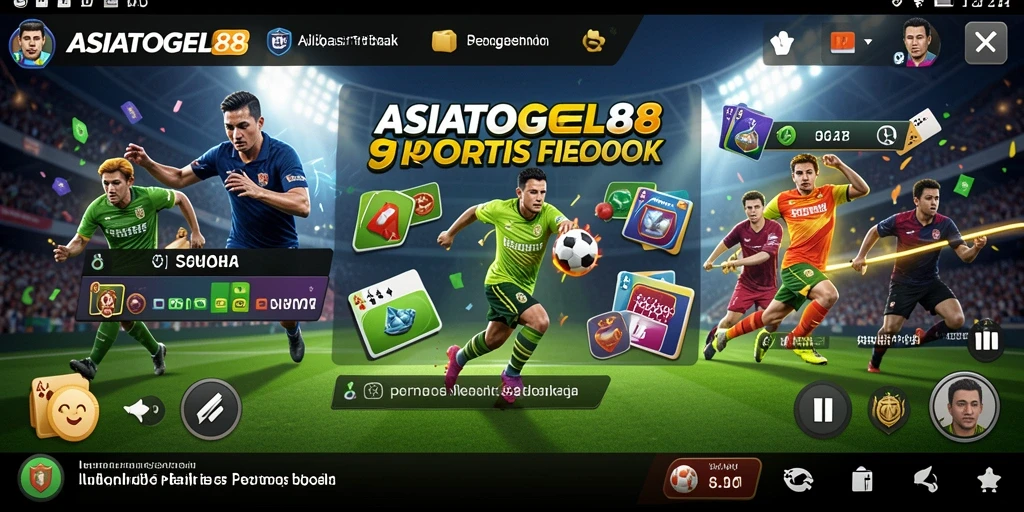 Tampilan menarik dari aplikasi ASIATOGEL88 dengan fitur Sportsbook.