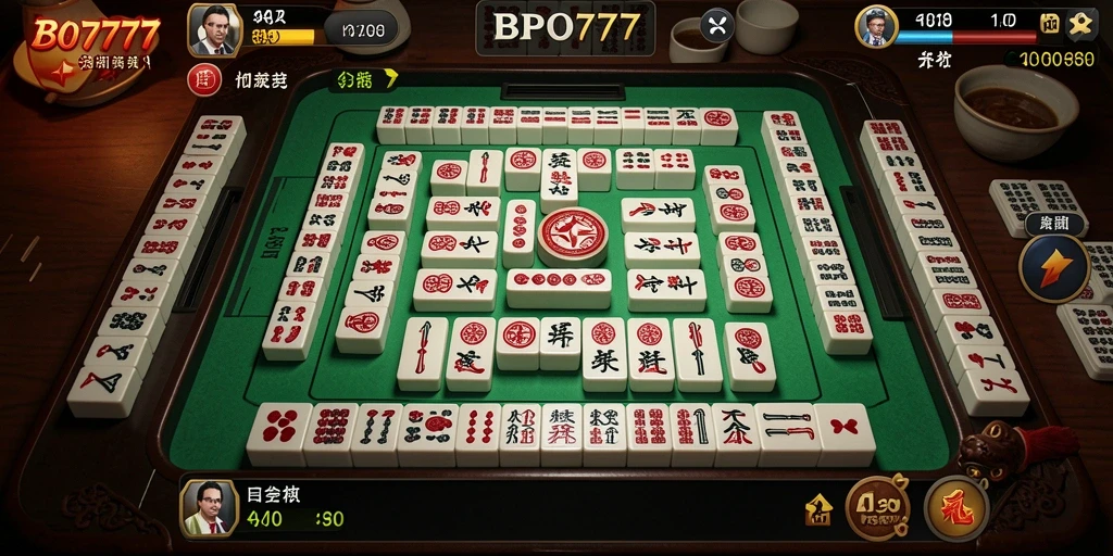 Gameplay seru BPO777 dengan grafis Mahjong yang menarik.