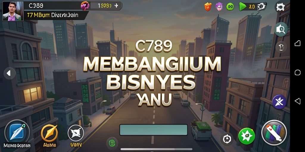 Tampilan gameplay C789 yang menarik dan penuh warna.