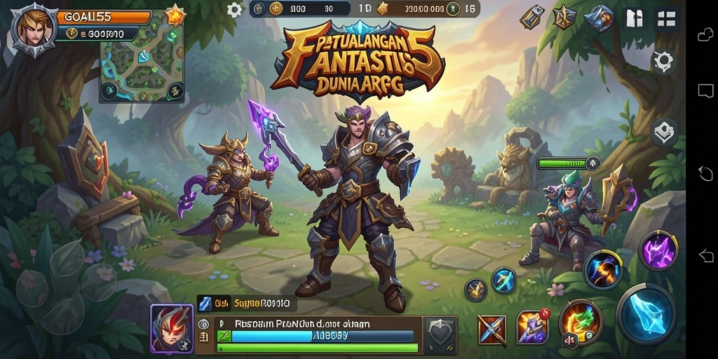 Tampilan gameplay menarik dalam dunia ARPG yang luas.