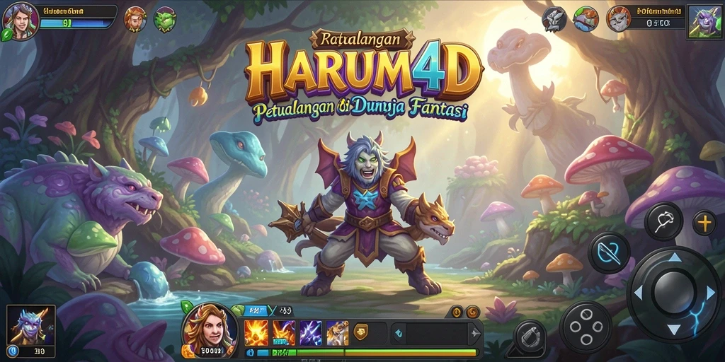 Tampilan gameplay penuh aksi dan eksplorasi seru di HARUM4D.