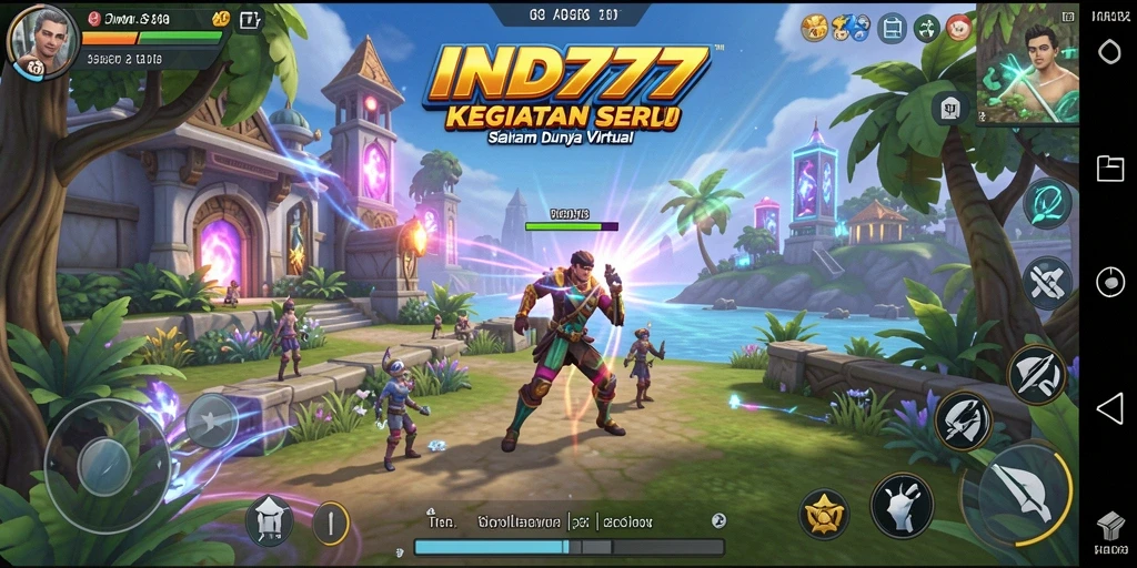 Tampilan gameplay menarik di IND777 yang menunjukkan simulasi dunia virtual.