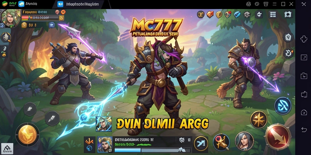 Tampilan gameplay mendebarkan di dunia fantasi ARPG.