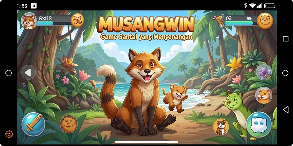 Tampilan gameplay <strong>MUSANGWIN</strong> yang seru dan menarik.