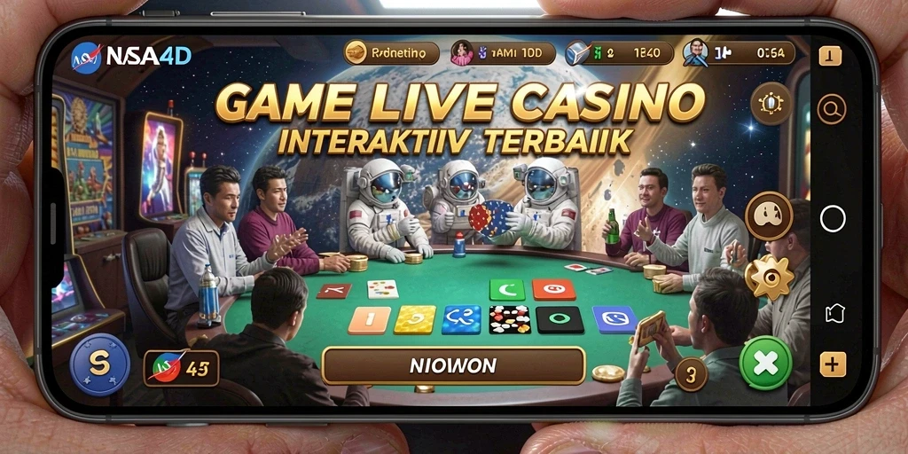 Gameplay menarik di aplikasi live casino NASA4D dengan dealer profesional.