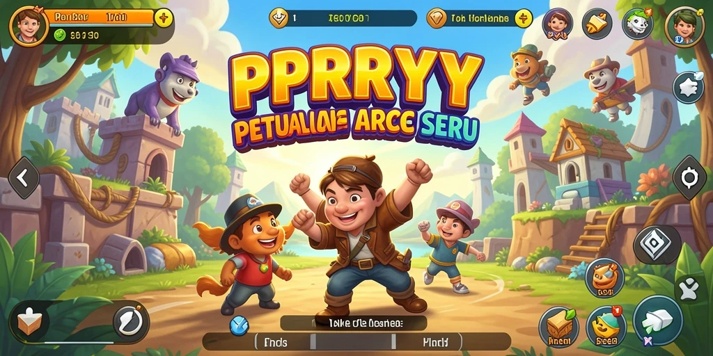 Screenshot menarik gameplay seru PPRRYY saat menembus level menantang.
