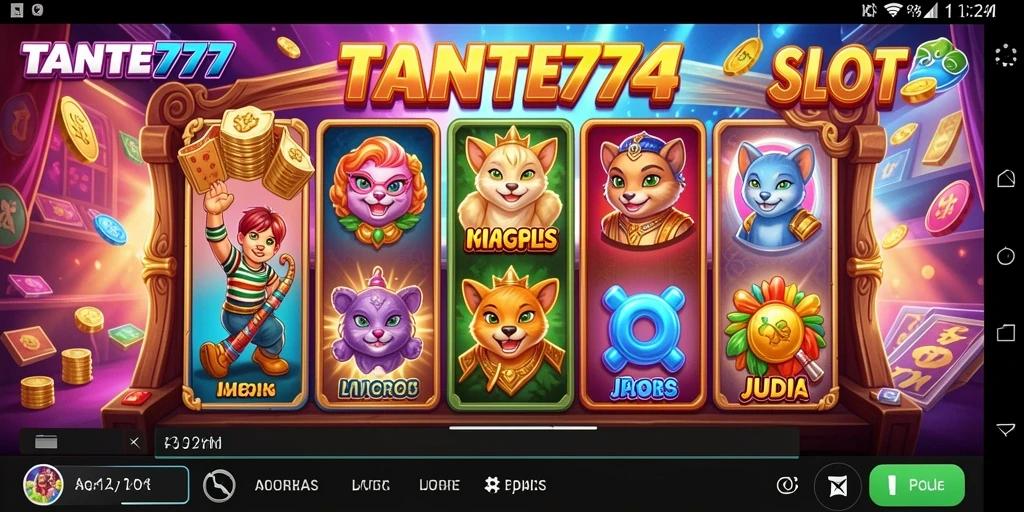 Tampilan gameplay TANTE777 yang menarik dengan berbagai slot seru.